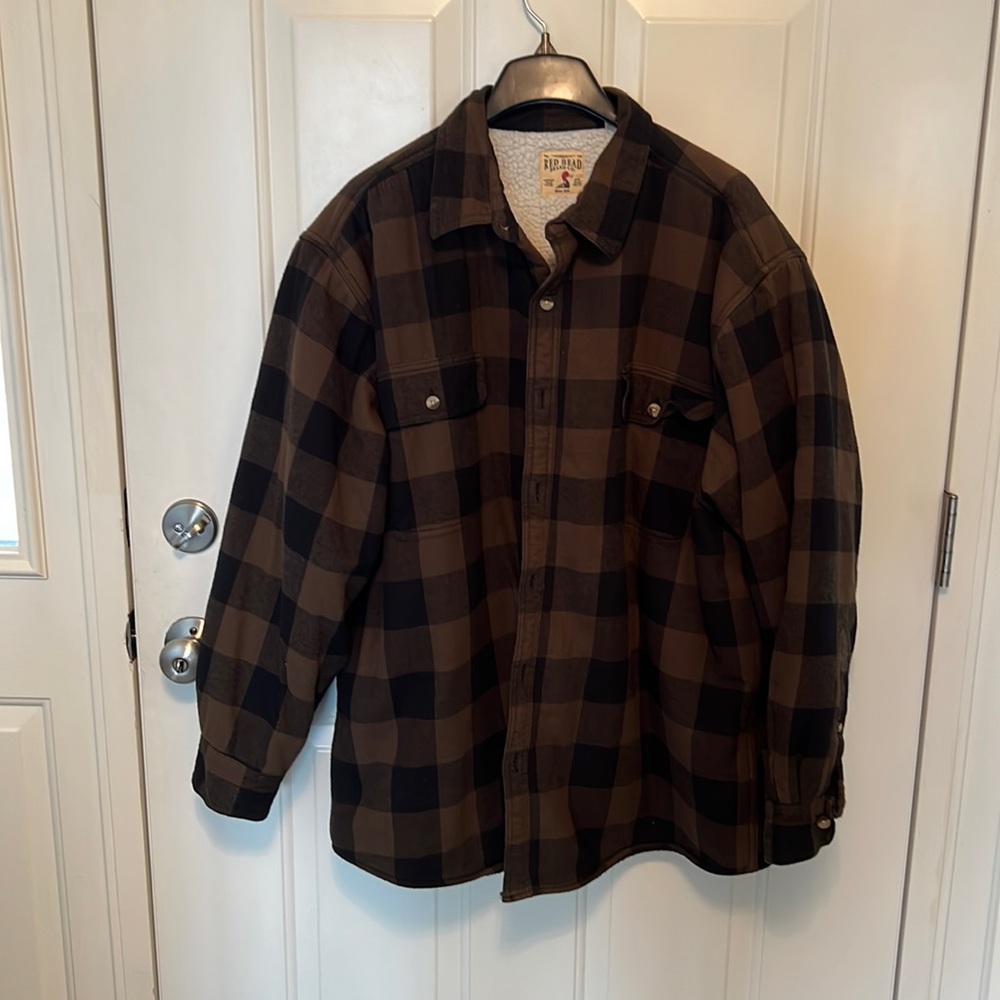 COPY - Mens RedHead Brand heavy shirt. Fleece lining with quilted sleeve liner.…